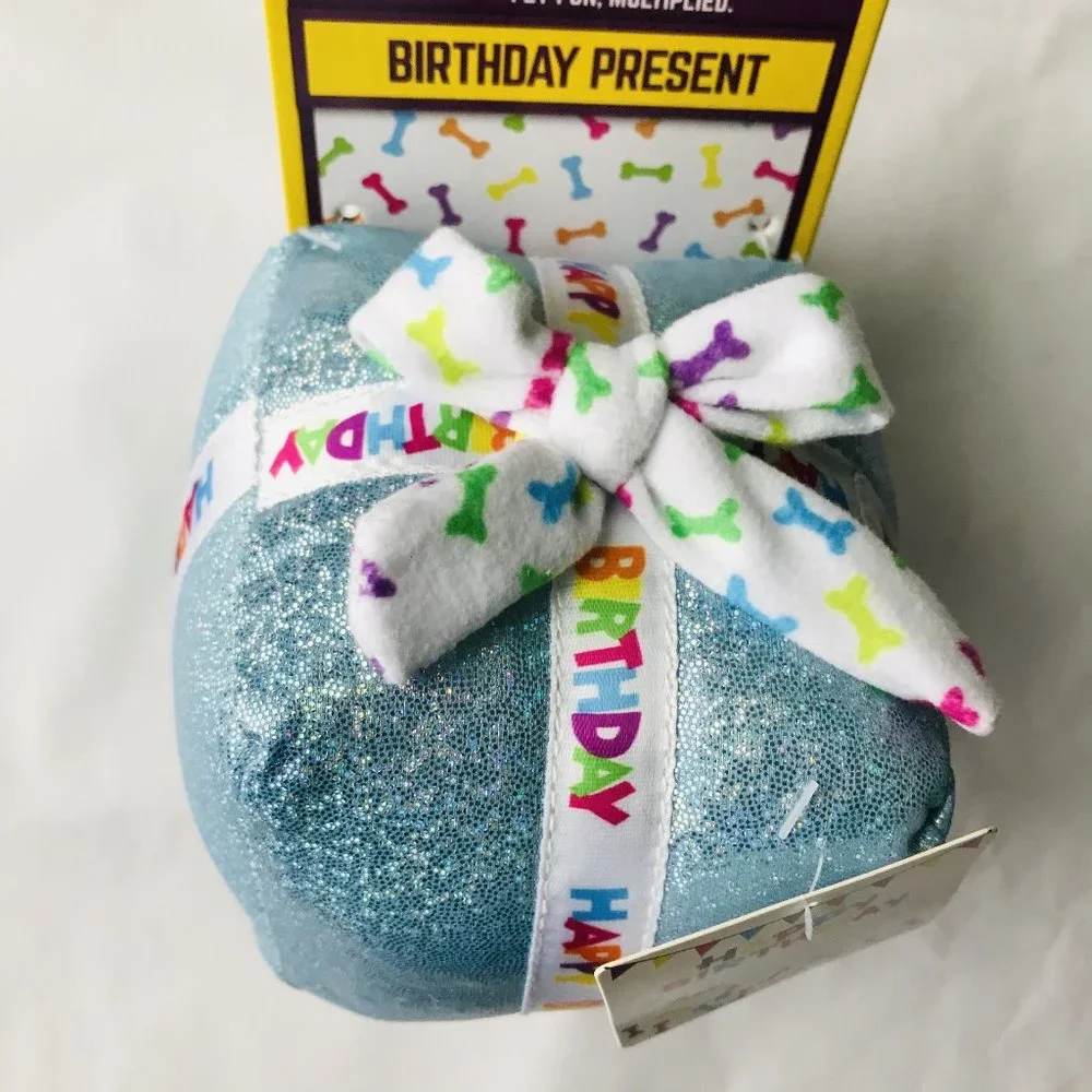 Dog Multipet Birthday Present Dog Toy Plush Squeaker Crinkle 4